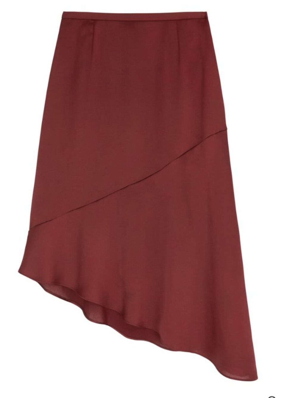 Banana Republic x Olivia Palermo Burgundy Silk Skirt